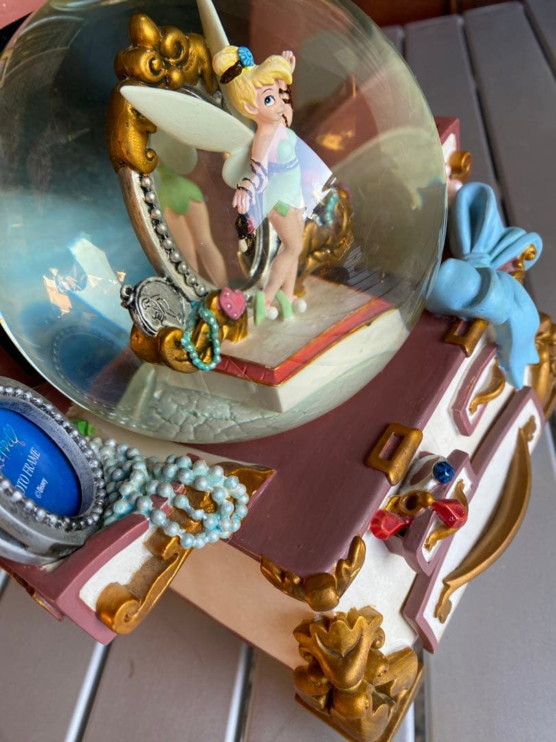 ティンカーベル　スノードーム型オルゴール　ディズニー　オルゴール　スノードーム