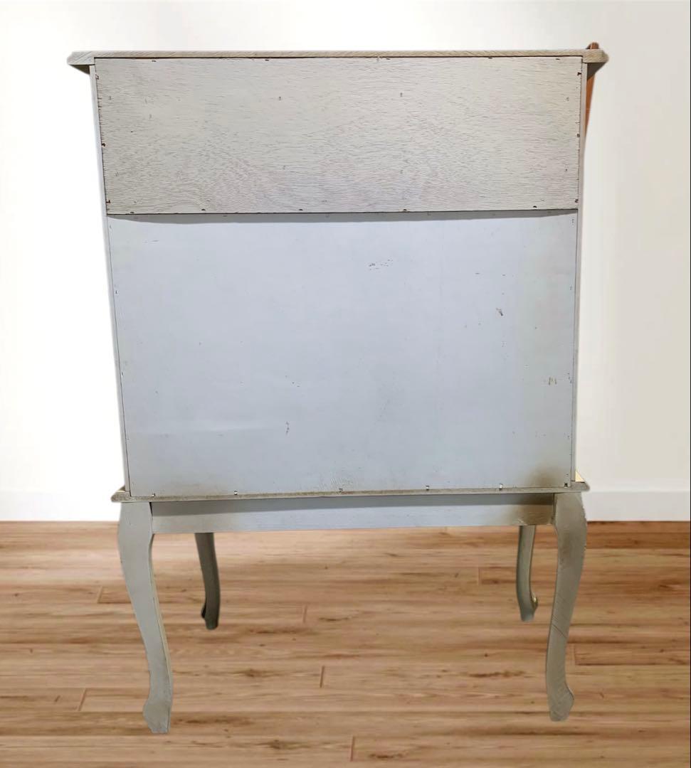 ロココ様式 猫脚 ライティングビューロー　エレガントな花　26ソ131