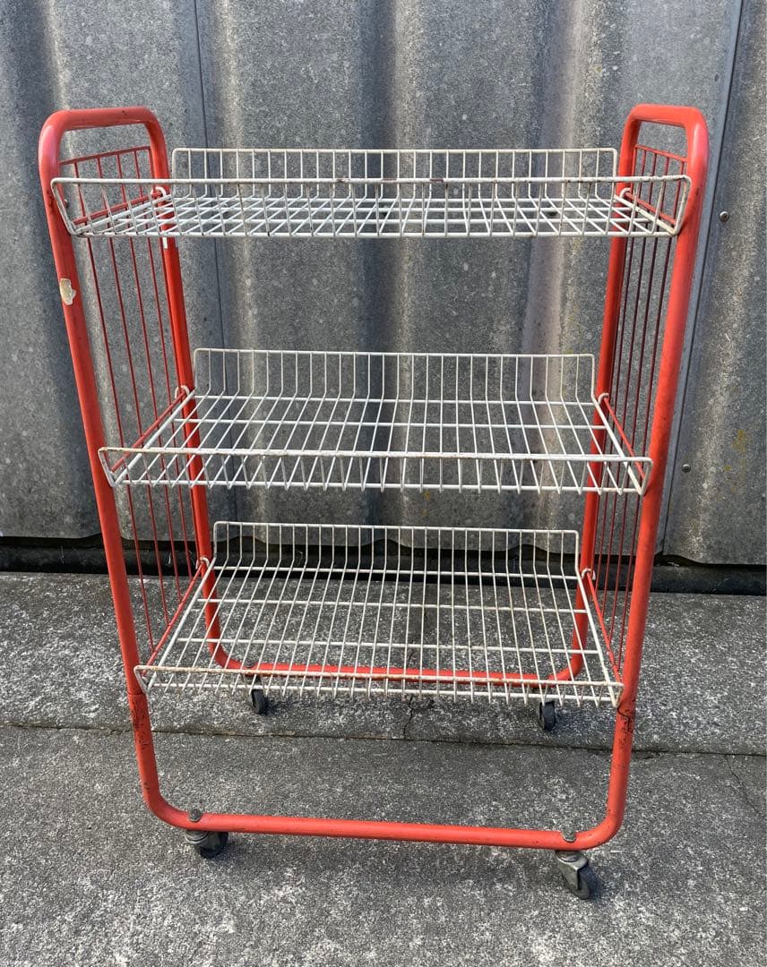 ビンテージ/レトロ/スチールラック/ワイヤーラック/ラック/陳列棚/店舗什器