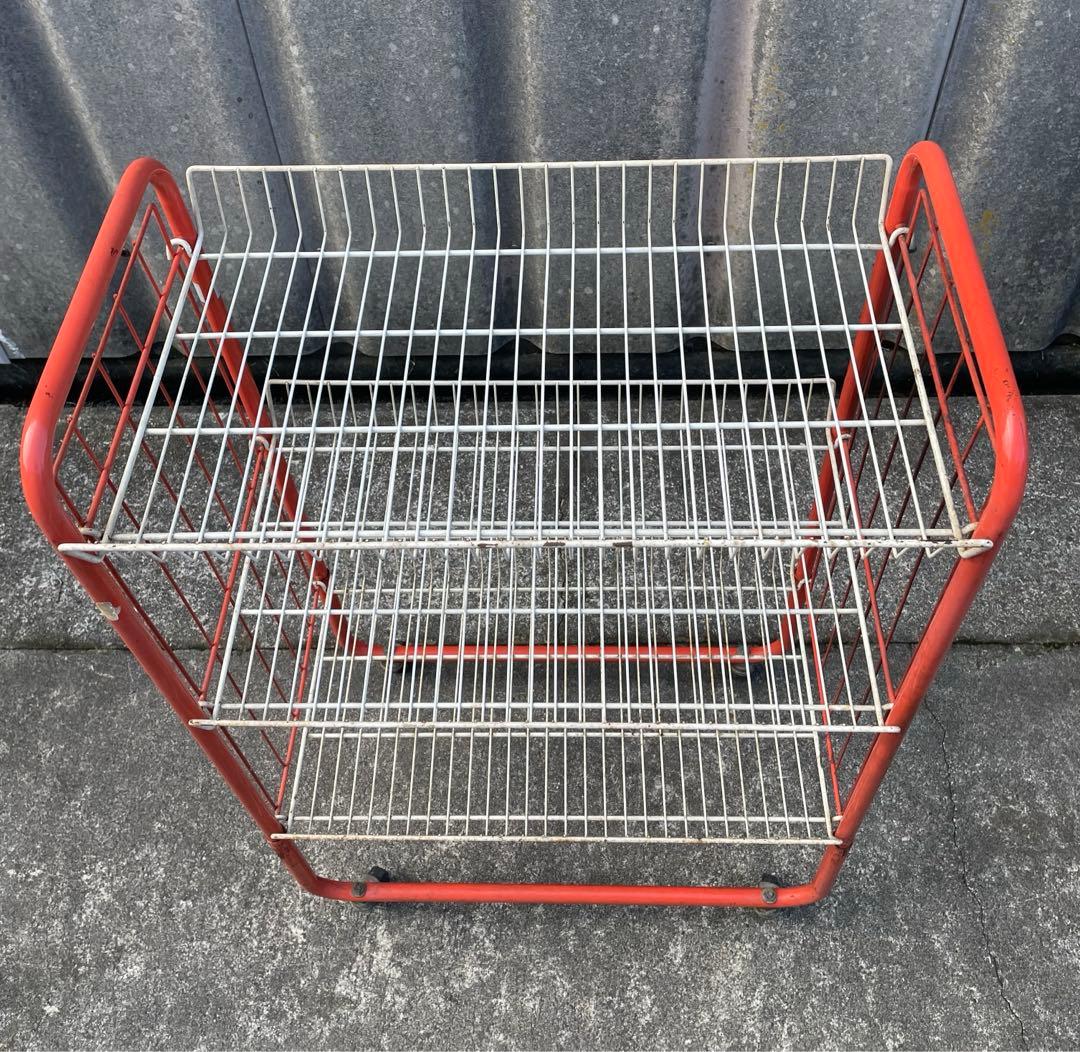 ビンテージ/レトロ/スチールラック/ワイヤーラック/ラック/陳列棚/店舗什器