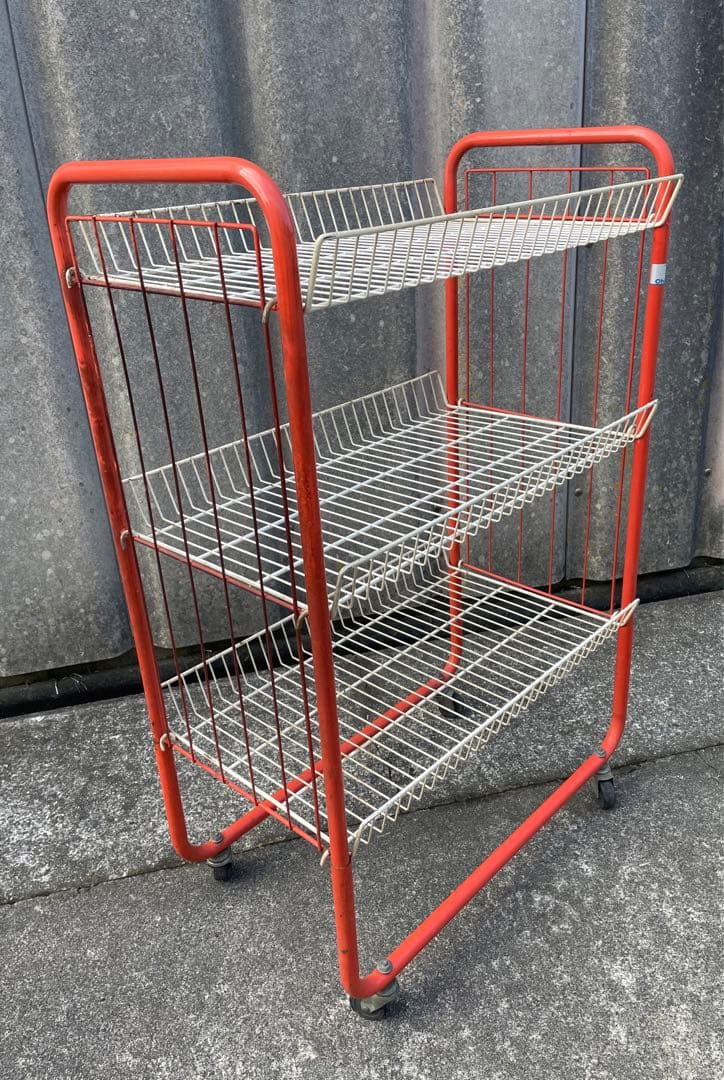 ビンテージ/レトロ/スチールラック/ワイヤーラック/ラック/陳列棚/店舗什器