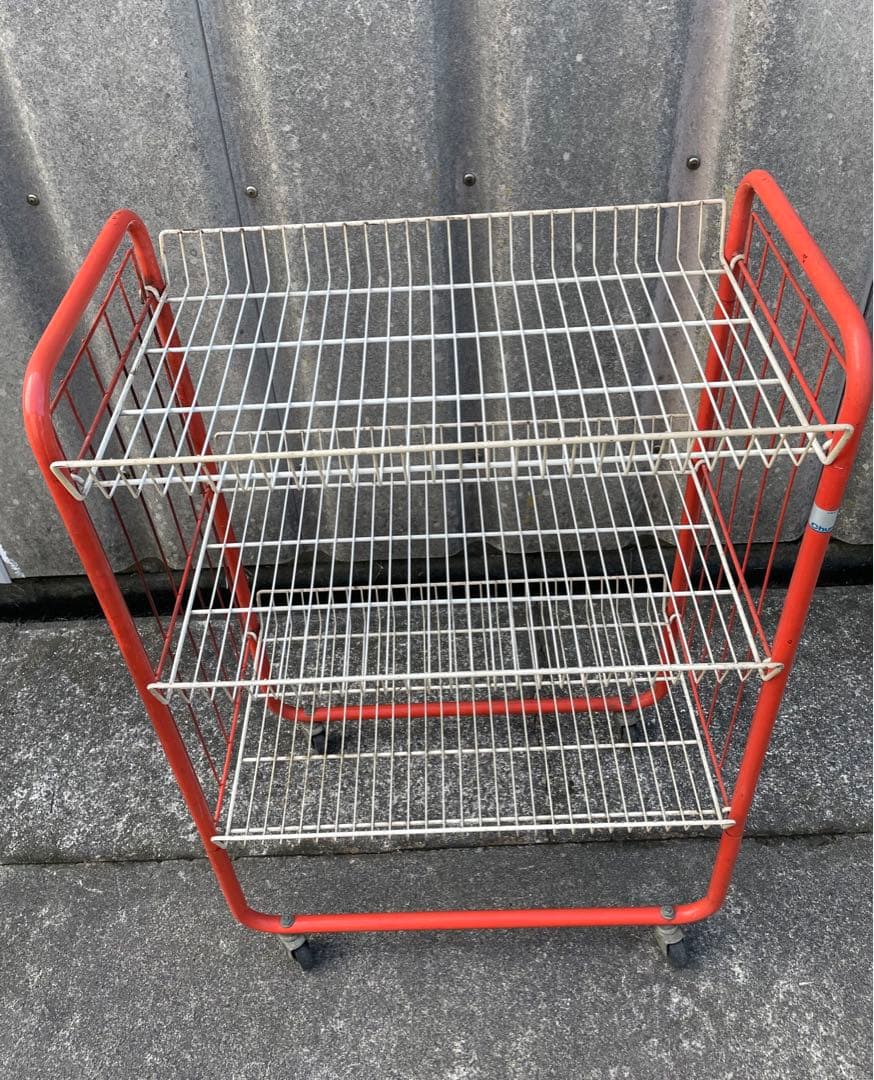 ビンテージ/レトロ/スチールラック/ワイヤーラック/ラック/陳列棚/店舗什器
