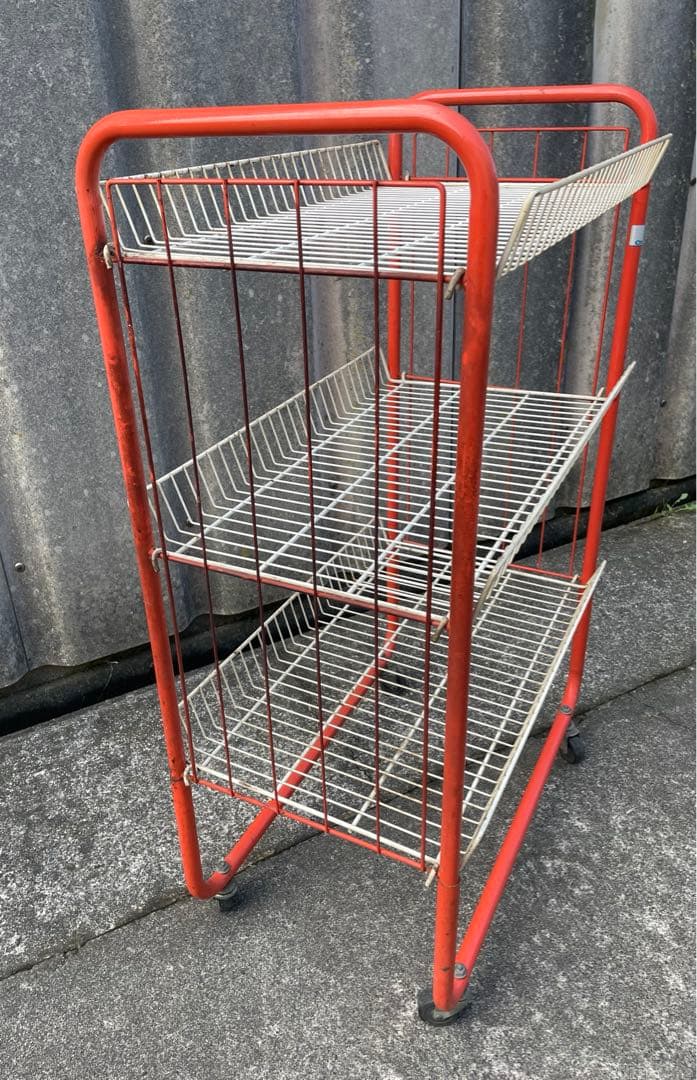 ビンテージ/レトロ/スチールラック/ワイヤーラック/ラック/陳列棚/店舗什器