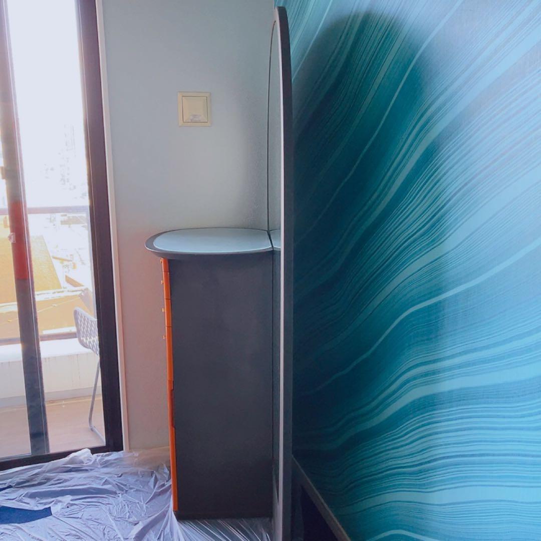 ショップにも！ヴィンテージ家具 ミラー＆チェスト ドレッサー 大きな鏡 姿見