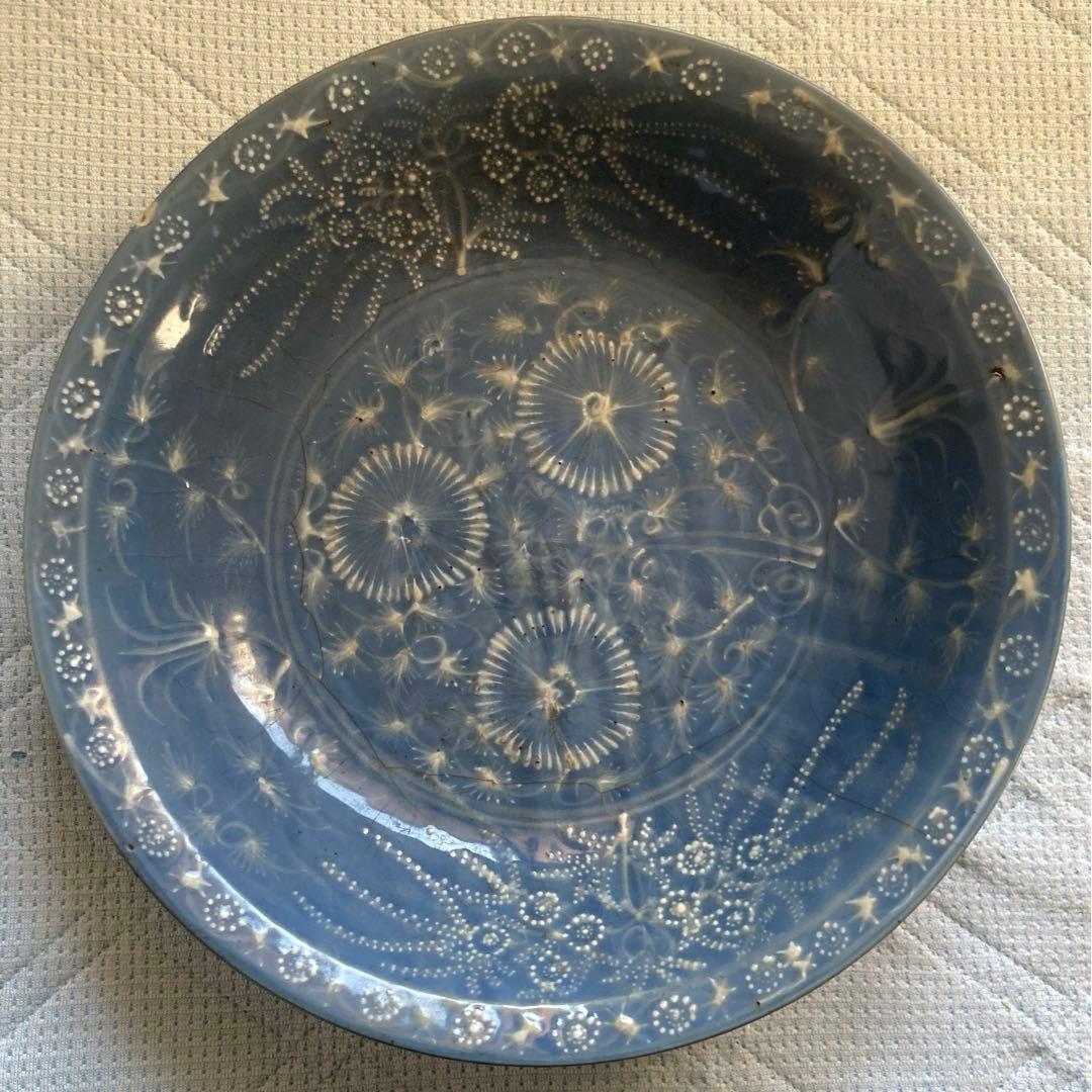 大皿 飾り皿 明治時代 38.5cm