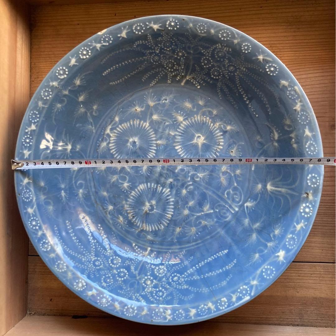大皿 飾り皿 明治時代 38.5cm