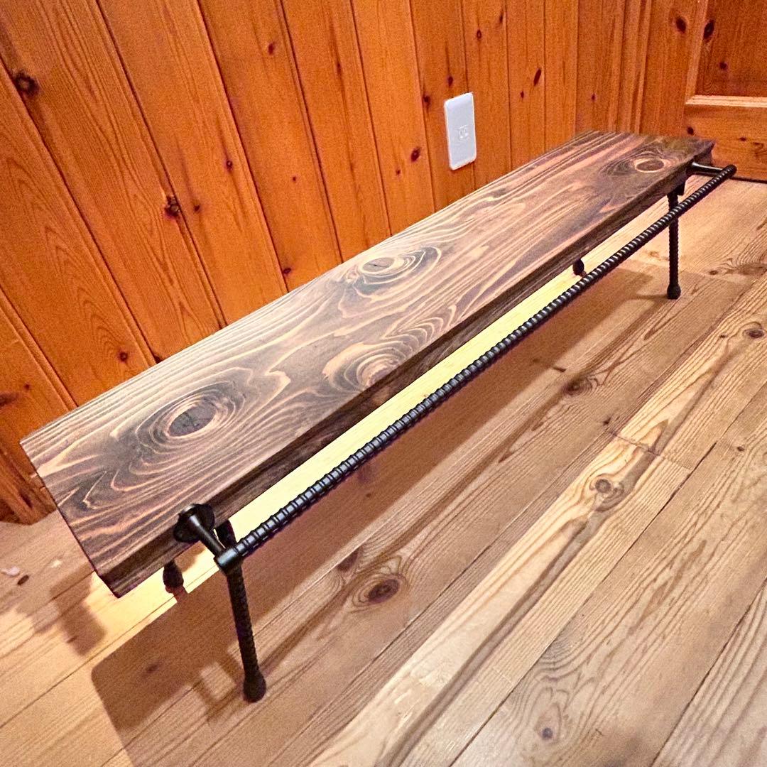 No.9 ソロテーブルロング ハンガー付　ディスプレイ棚