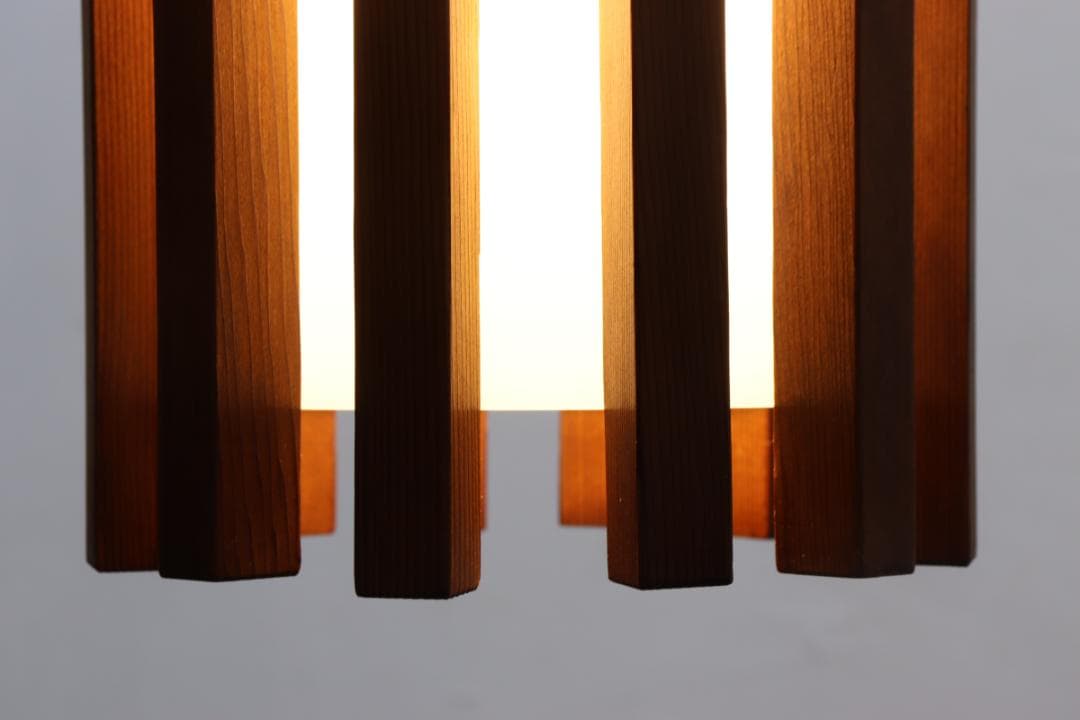 ヴィンテージ yamagiwa ヤマギワ ペンダントライト ランプ 照明 無垢材