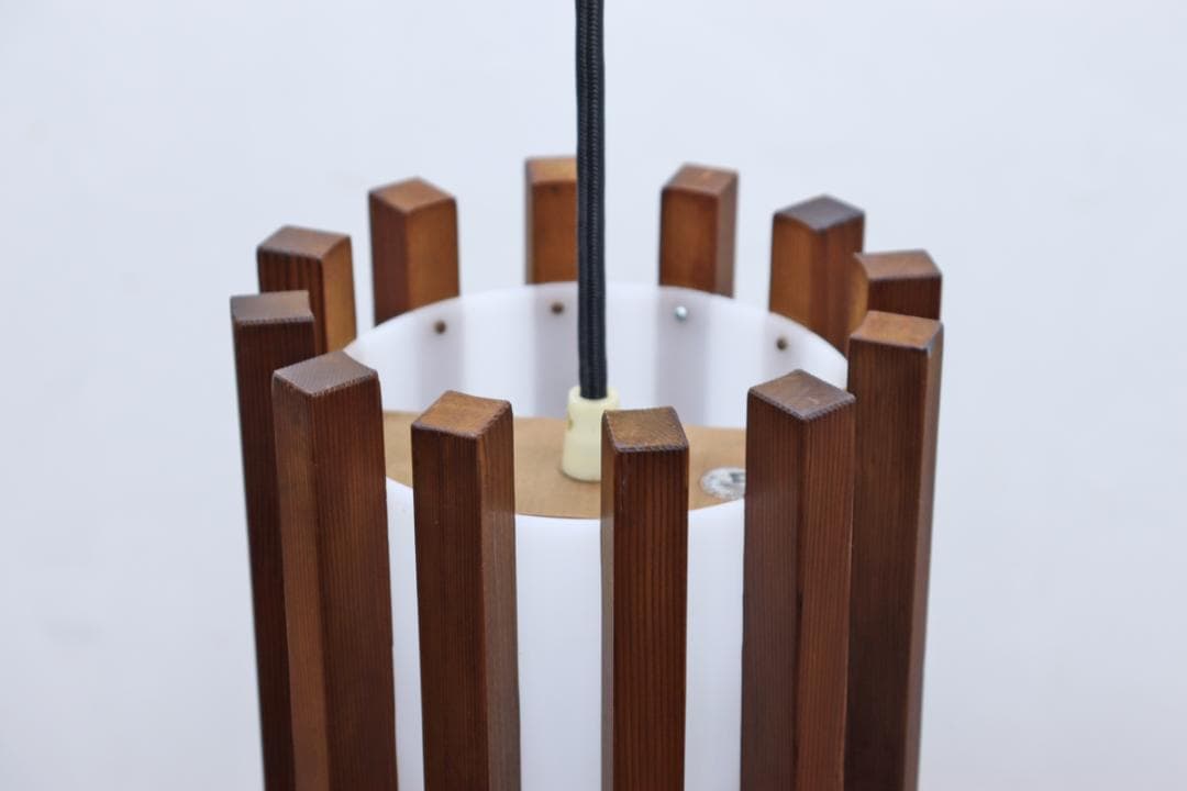 ヴィンテージ yamagiwa ヤマギワ ペンダントライト ランプ 照明 無垢材