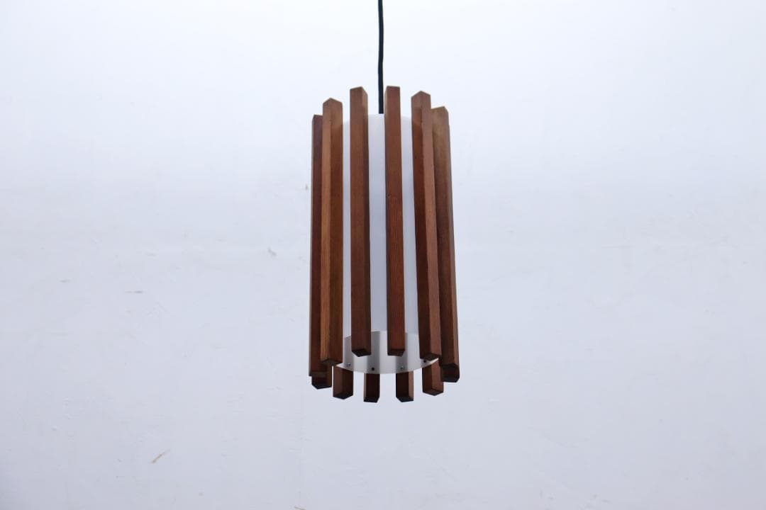 ヴィンテージ yamagiwa ヤマギワ ペンダントライト ランプ 照明 無垢材