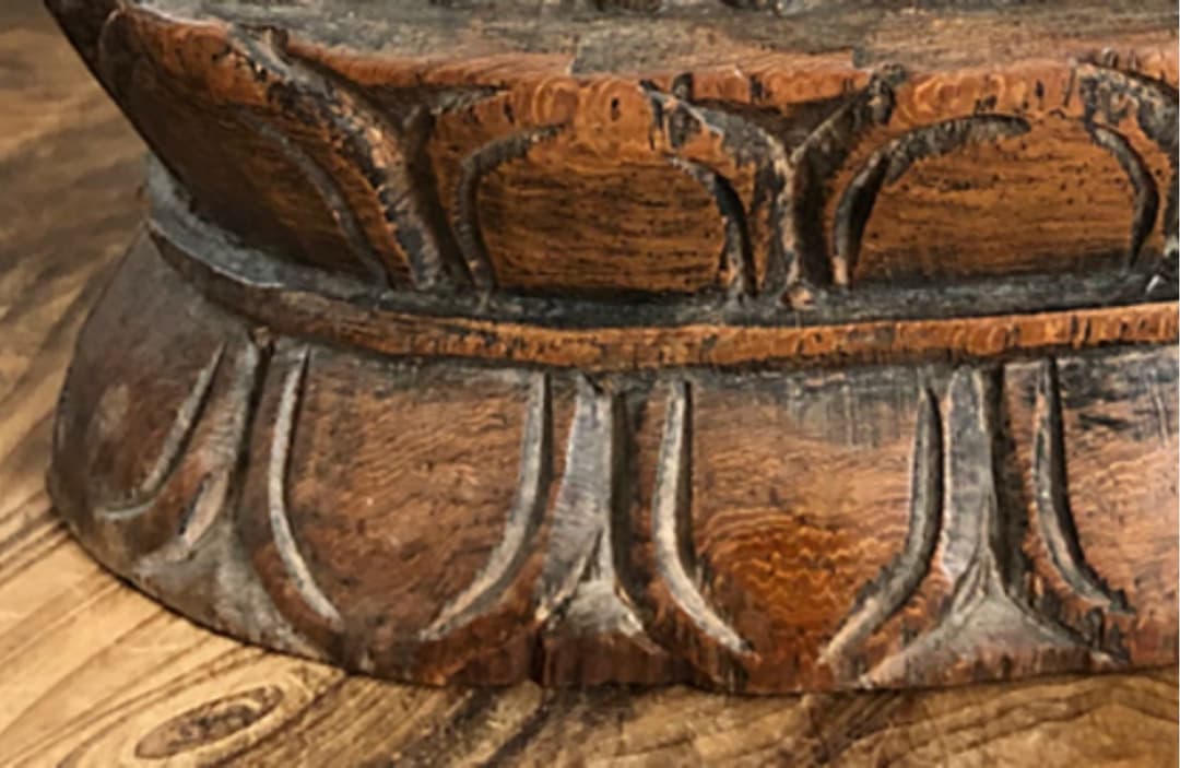 中国仏教美術 古木 細密彫り 仏像