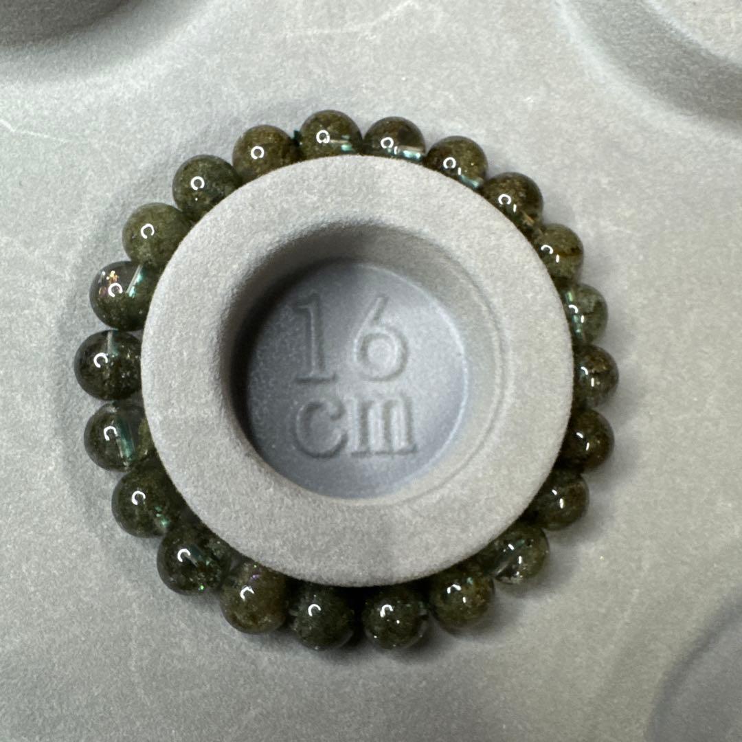 【透明感抜群】癒しのグリーンガーデンクォーツ ブレスレット 8.8mm