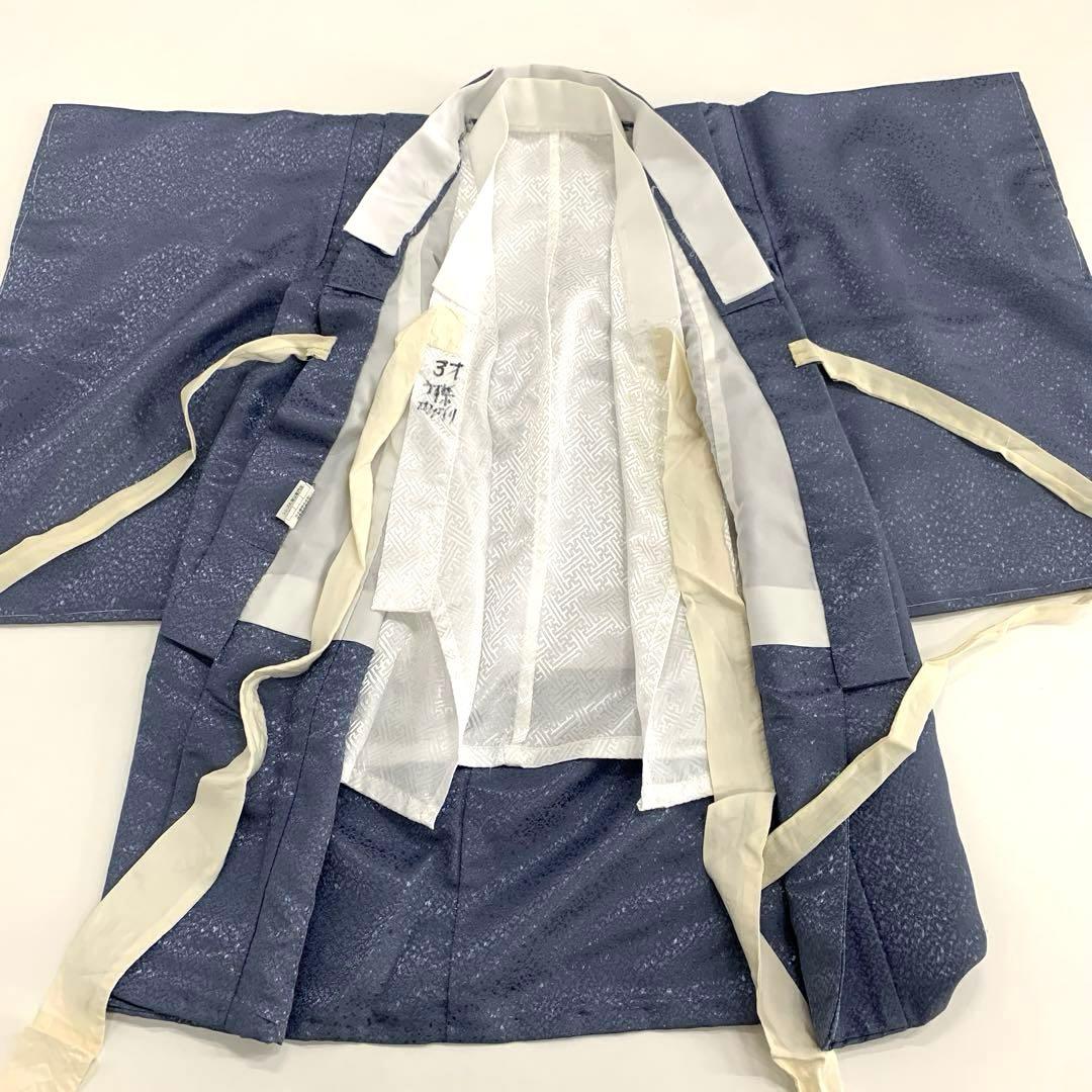 I*U様 袴セット10点セット 男の子 七五三 3歳 記念 和装 風神雷神 紫