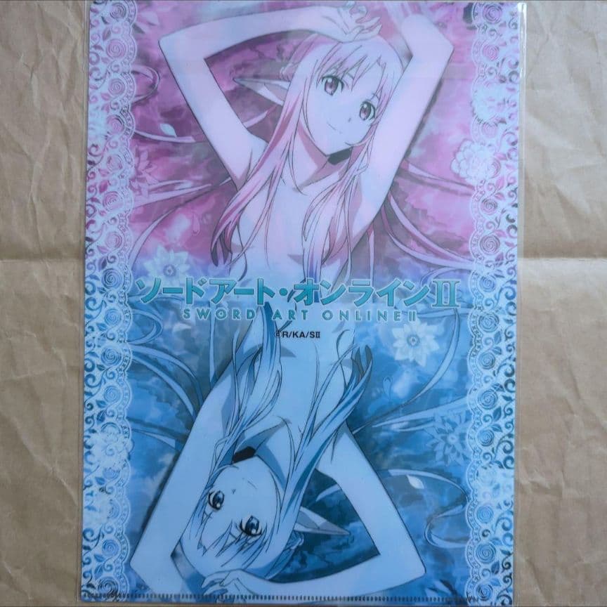 送料無料☆アスナ 全裸 水浴びA4クリアファイルSAOソードアート
