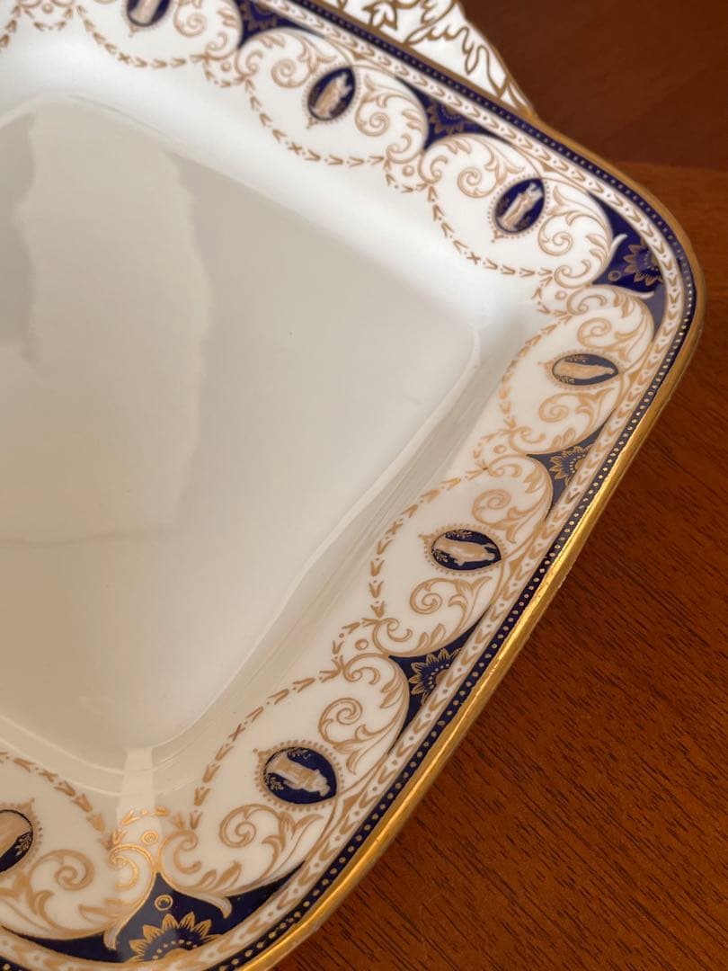 【希少品】英国ビンテージ　ウェッジウッド★オールドパルナシアン★手付きプレート