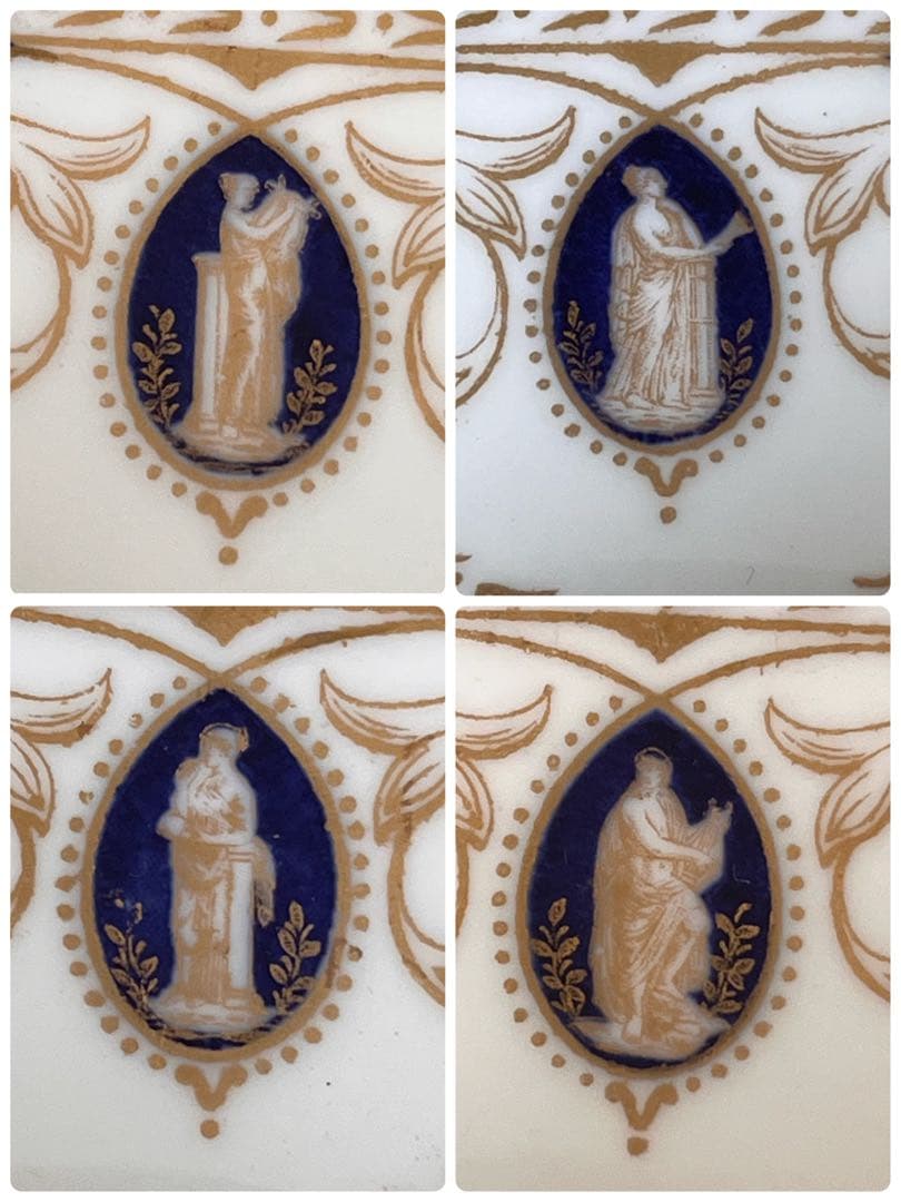 【希少品】英国ビンテージ　ウェッジウッド★オールドパルナシアン★手付きプレート