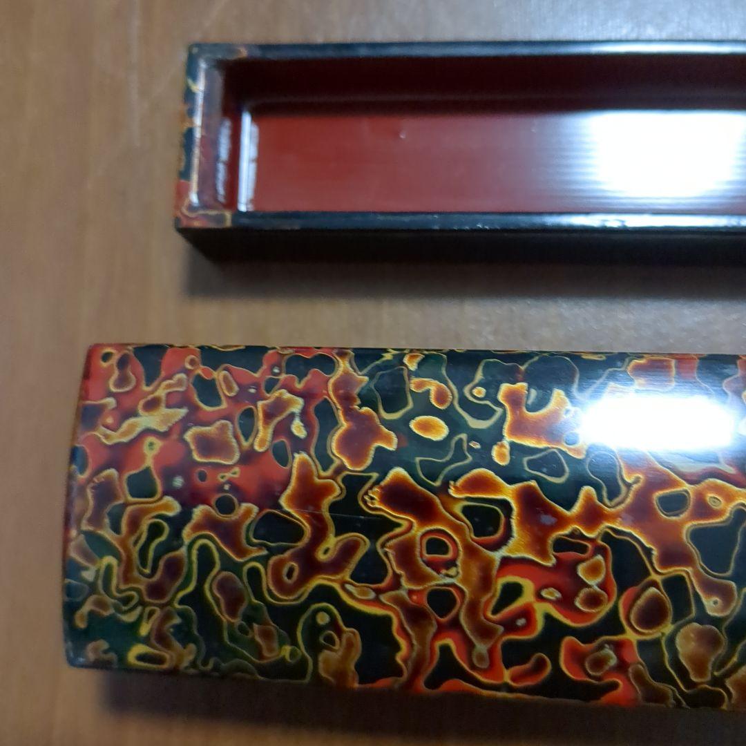 津軽塗　箸　箸入れ　漆塗り　伝統工芸　漆器　アンティーク　雑貨　小物　インテリア