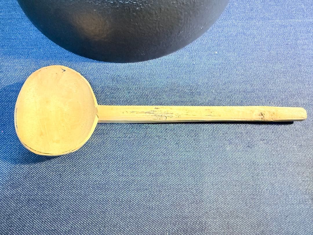 南部鉄器 岩鋳 ふるさと鍋 深型 24cm 1回使用 木蓋 お玉付 田舎鍋 鉄鍋