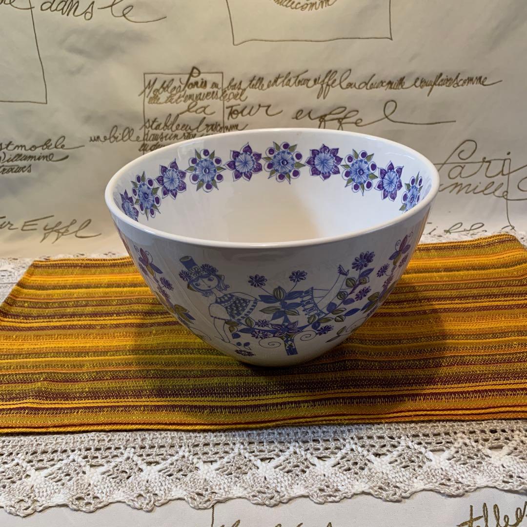 北欧ビンテージ　figgjo フィッギオ　Lotte柄の大きな可愛いボール美品！