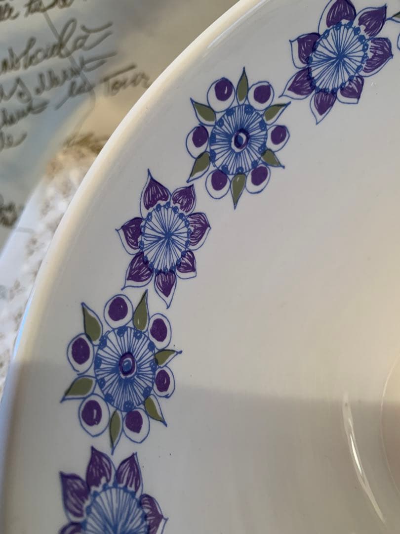 北欧ビンテージ　figgjo フィッギオ　Lotte柄の大きな可愛いボール美品！