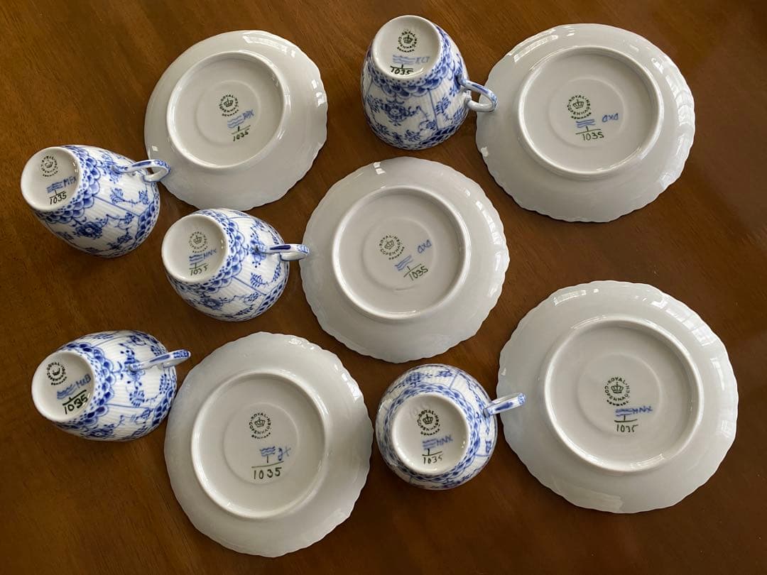 Saleロイヤルコペンハーゲンブルーフルーテッドフルレースc&s5客