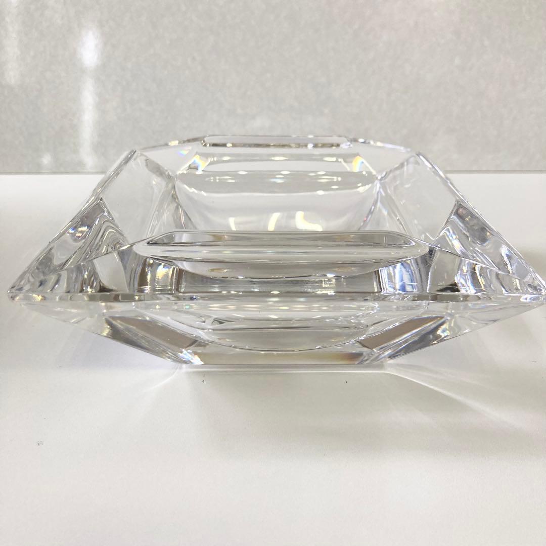 美品 BVLGARI ブルガリ ローゼンタール 灰皿 14cm 四角 元箱