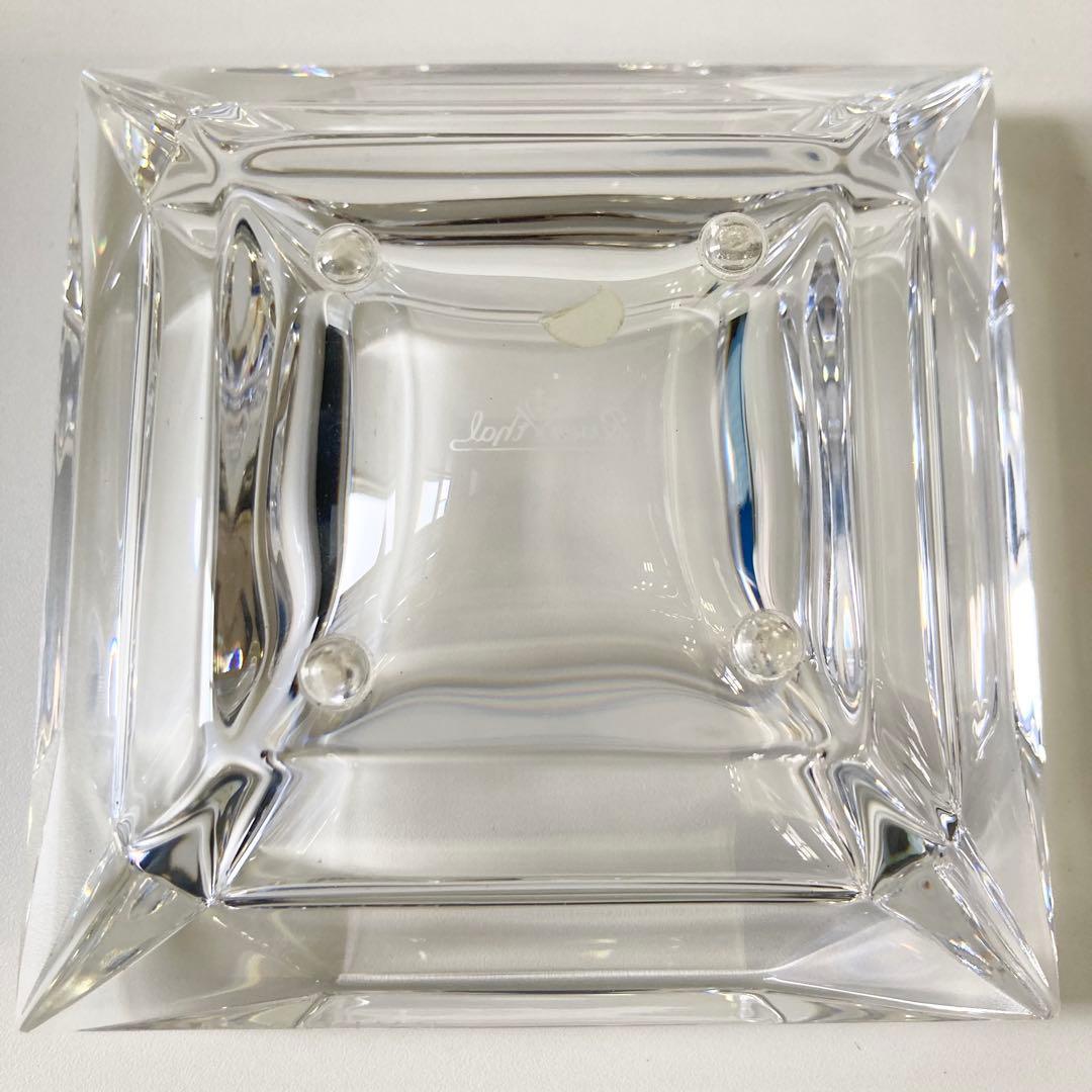 美品 BVLGARI ブルガリ ローゼンタール 灰皿 14cm 四角 元箱