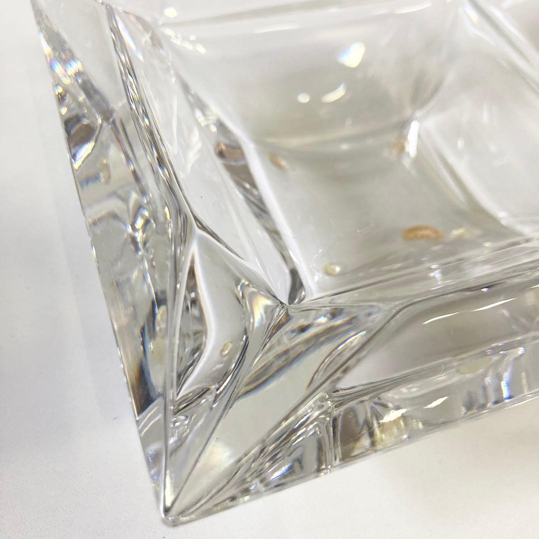 美品 BVLGARI ブルガリ ローゼンタール 灰皿 14cm 四角 元箱