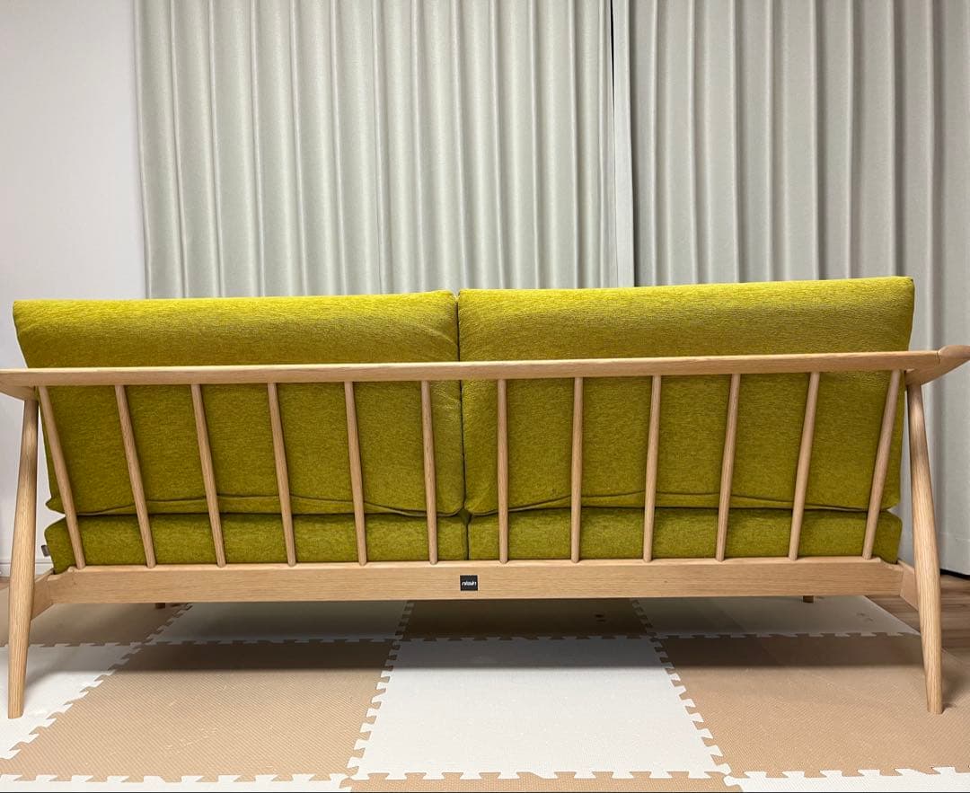 日進木工×TWO-ONE STYLE　3人掛けソファ『ブランカ』