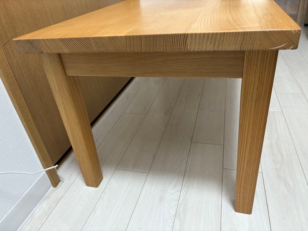 MUJI 無印良品 タモ材 木製ローテーブル