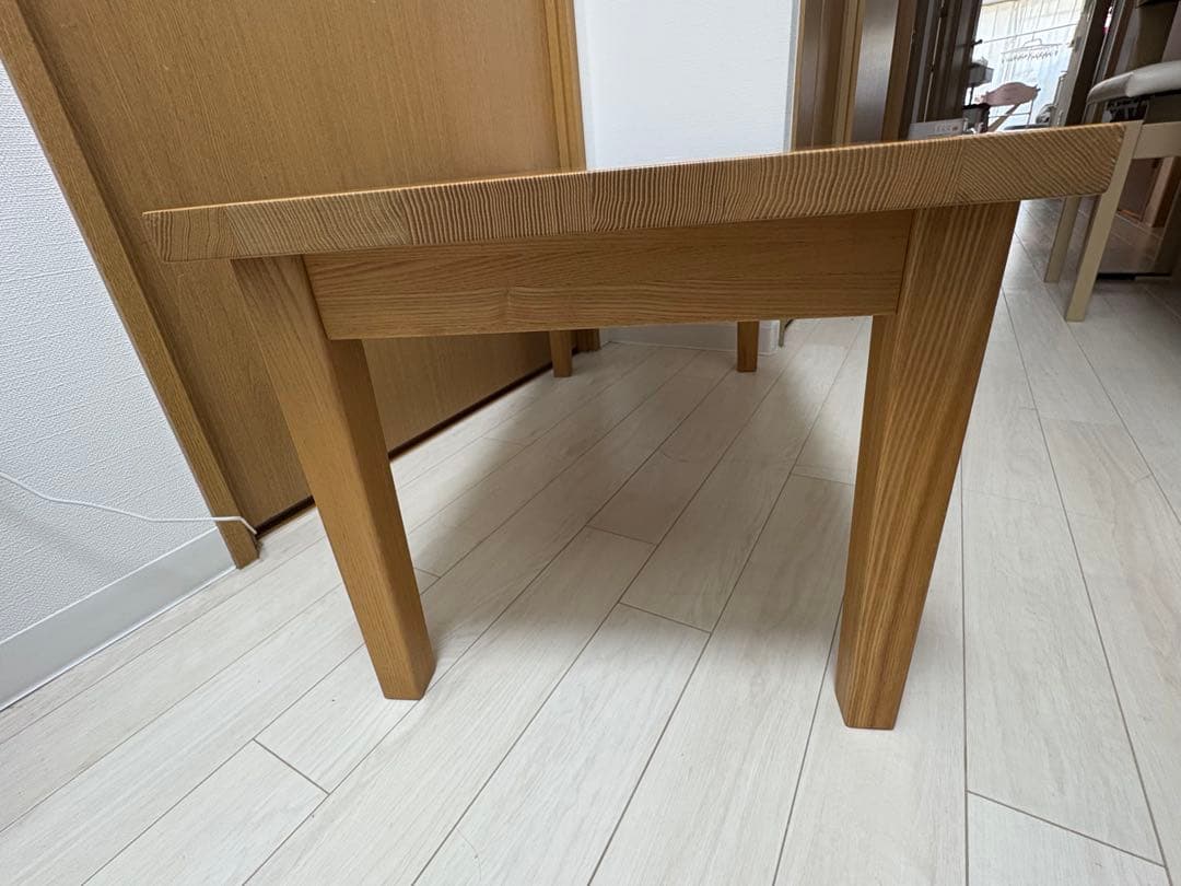 MUJI 無印良品 タモ材 木製ローテーブル