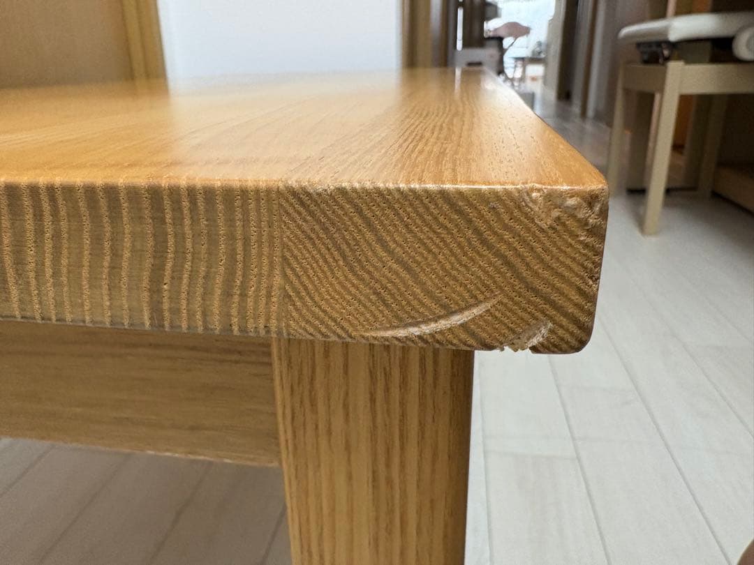 MUJI 無印良品 タモ材 木製ローテーブル