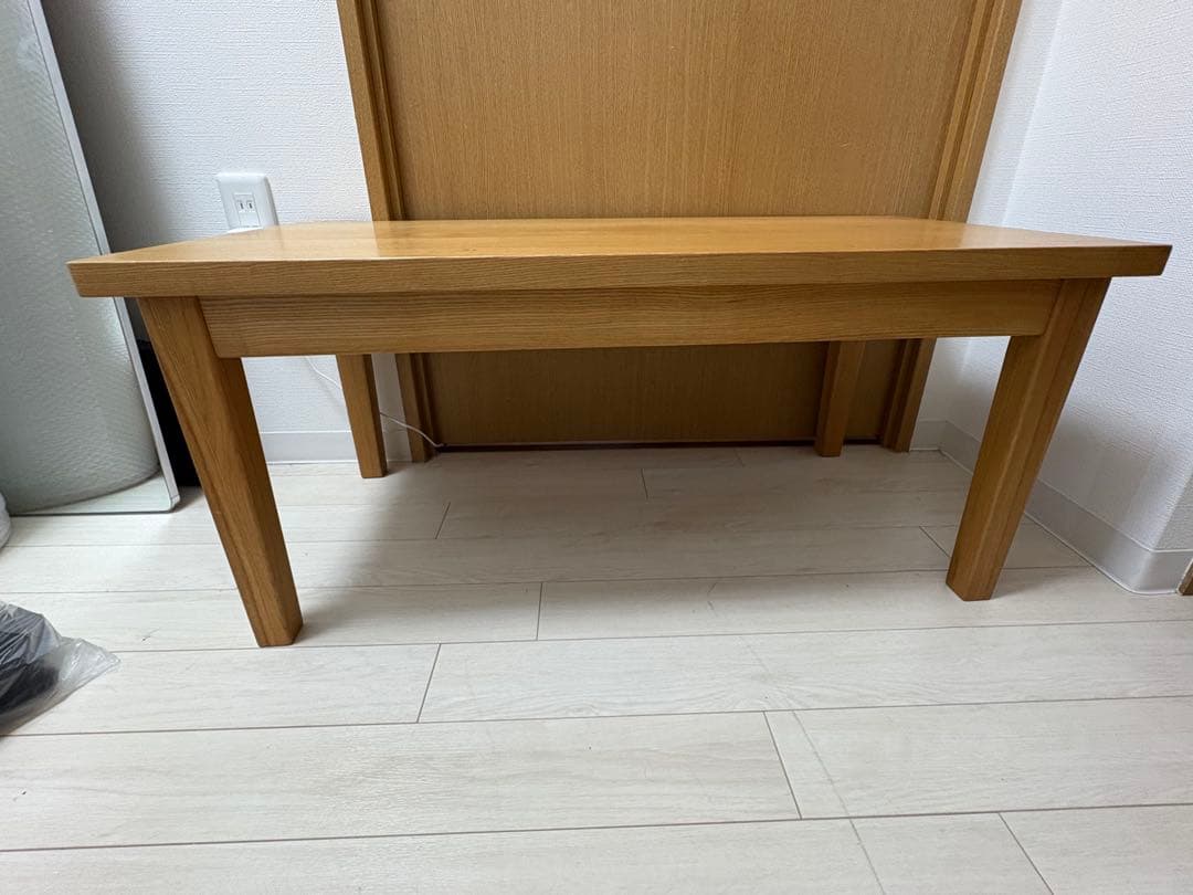 MUJI 無印良品 タモ材 木製ローテーブル