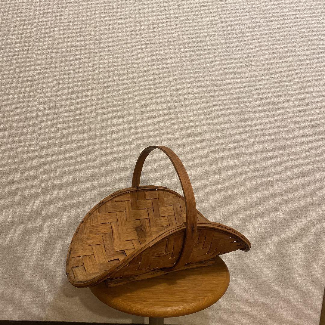 【最終価格】アンティーク　ビンテージ　ハーベストバスケット　カゴ