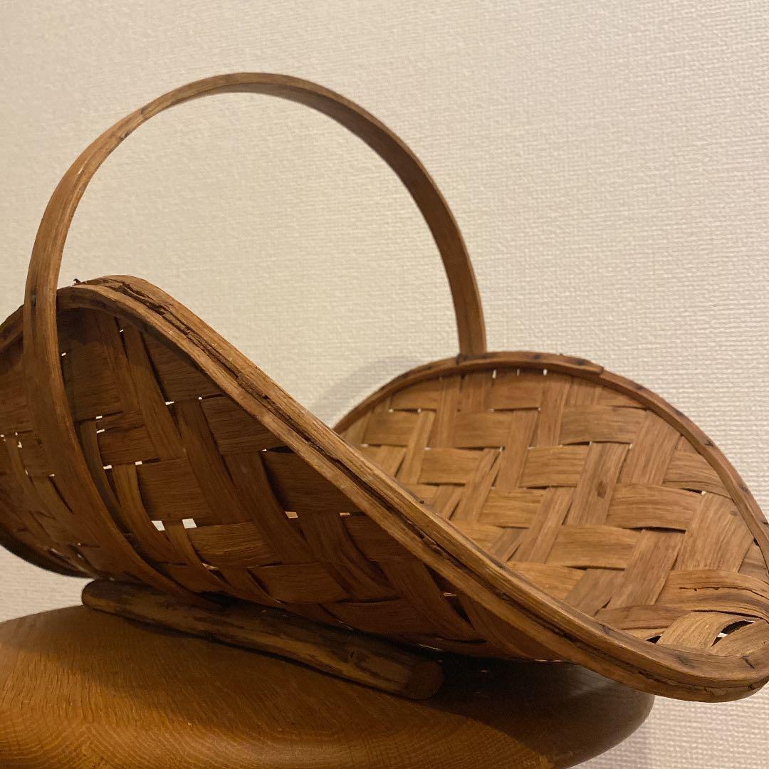 【最終価格】アンティーク　ビンテージ　ハーベストバスケット　カゴ