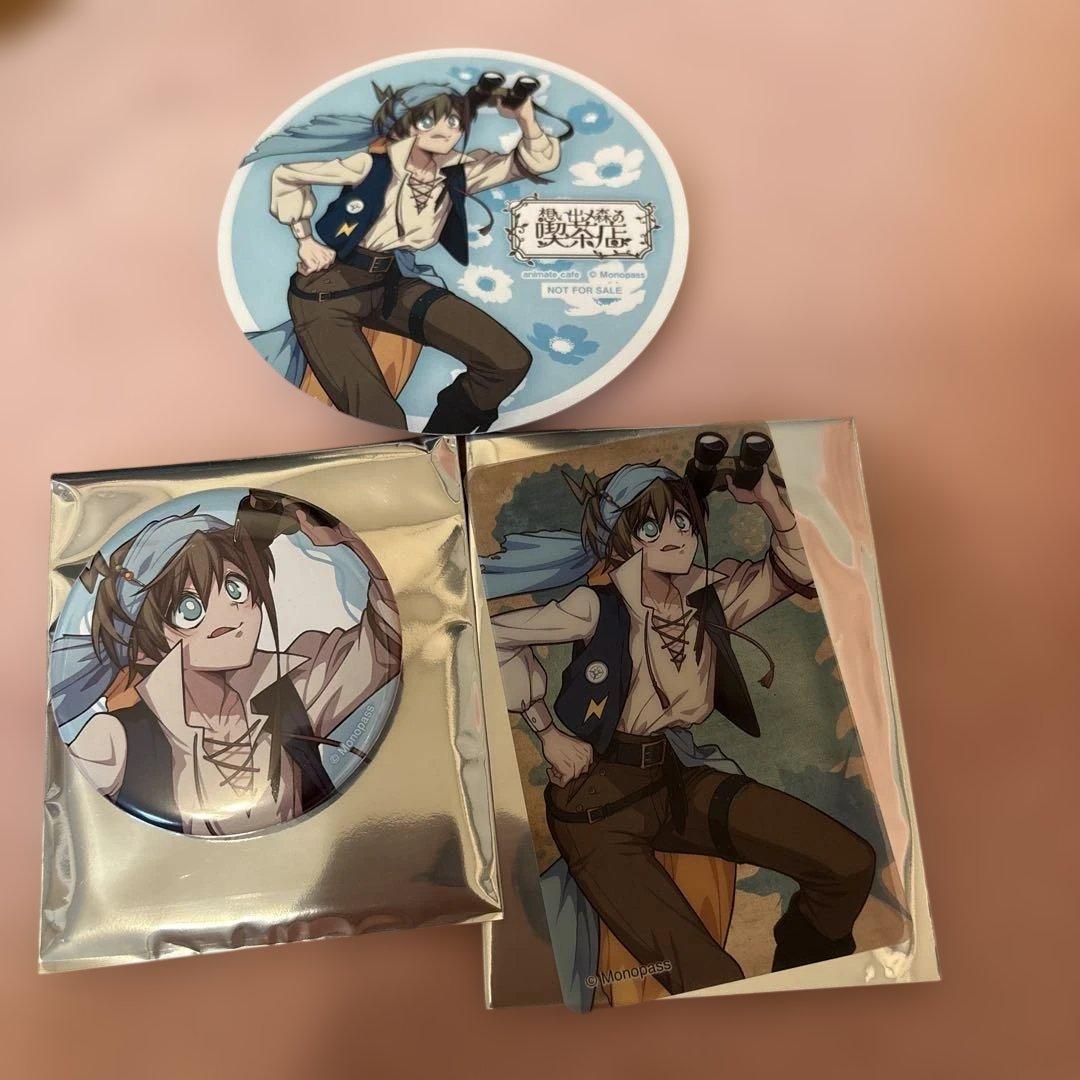モノパス Akira 缶バッジ クリアカード コースター アニメイトカフェ