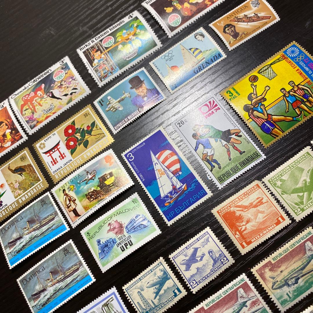 海外切手 記念切手 入手困難 絶版 未使用 71枚 コレクション 激レア❗️