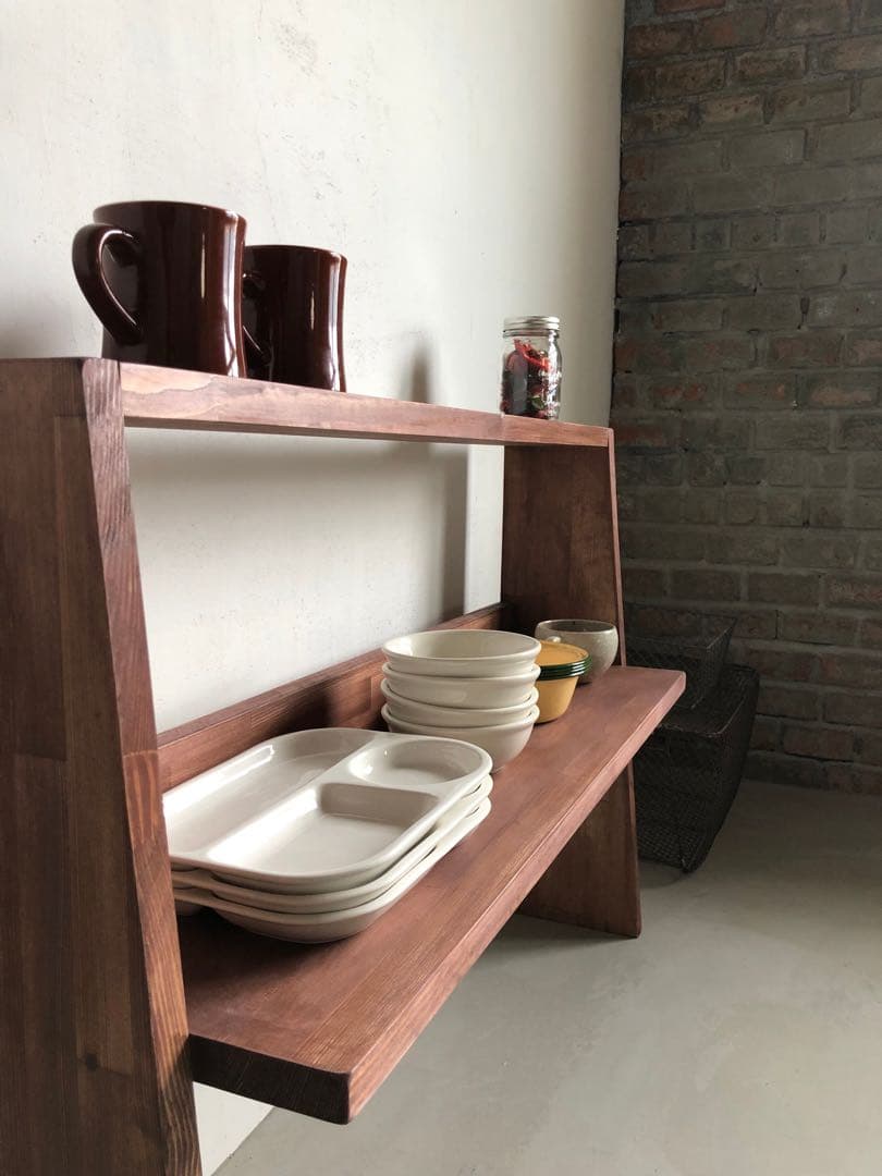 数量限定特別価格　シェルフ　棚　カップボード　ブックスタンド　食器棚　本棚　収納