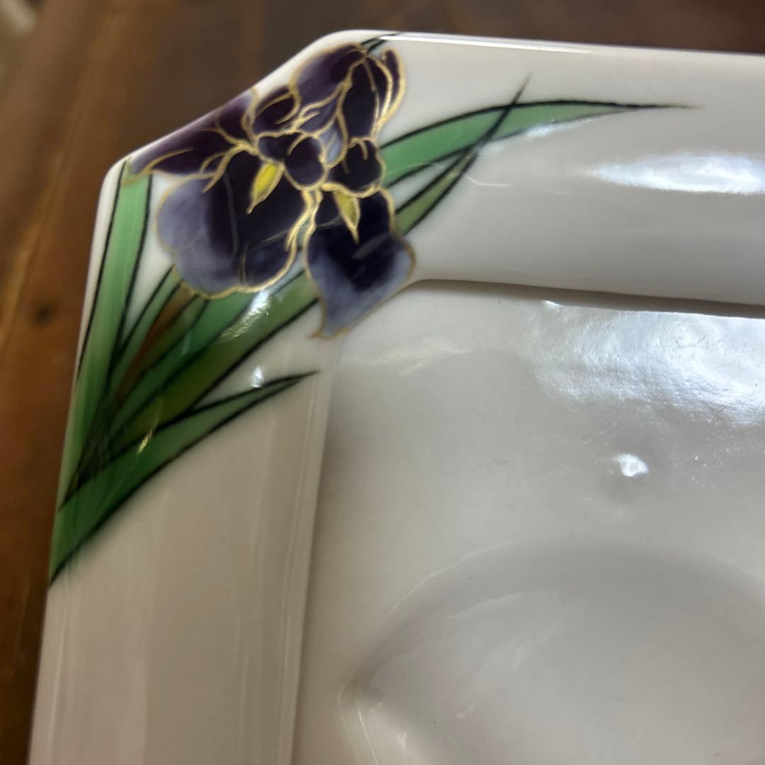 レア　京都　京焼　清水焼　陶葊　フォトフレーム　菖蒲