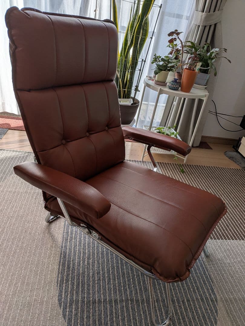 光製作所　リクライニングチェア　折りたたみ脚付き【美品】