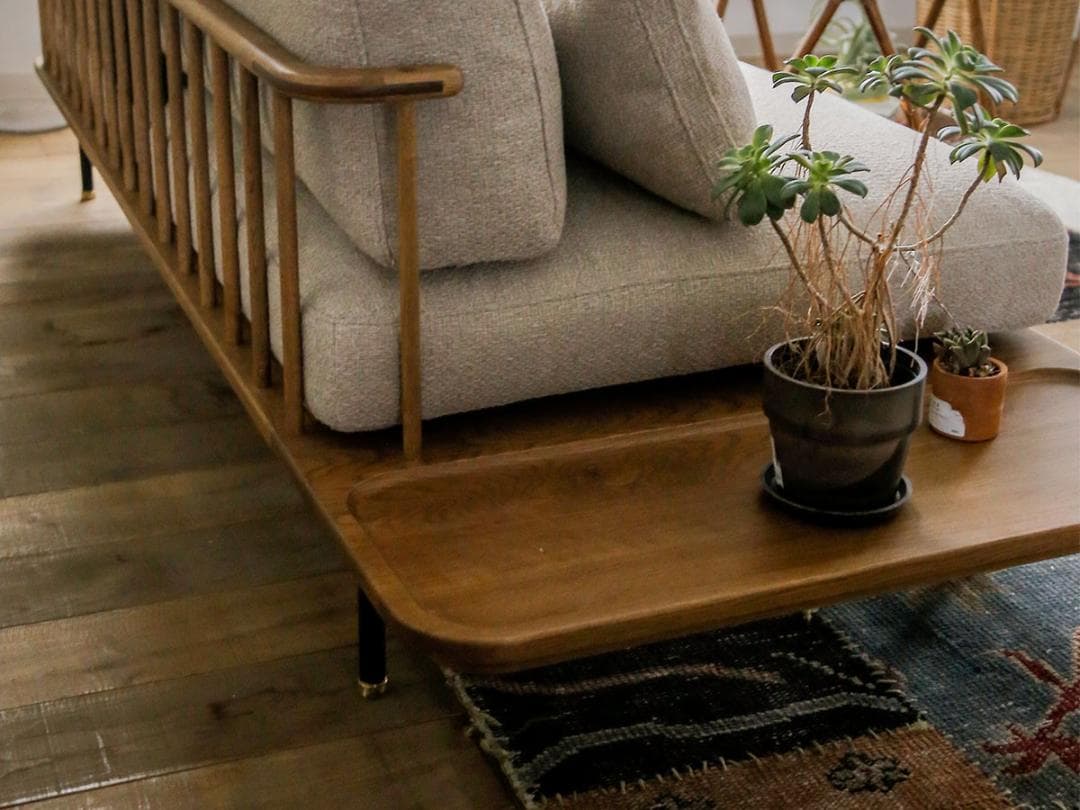 NOR/ノル フーバ 3人掛けソファ 棚付 鉄脚 HOOVER SOFA 美品