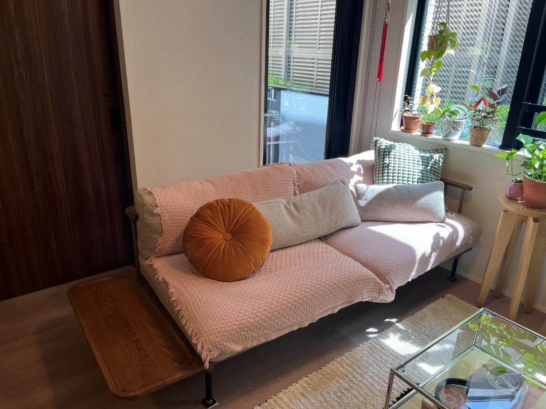 NOR/ノル フーバ 3人掛けソファ 棚付 鉄脚 HOOVER SOFA 美品