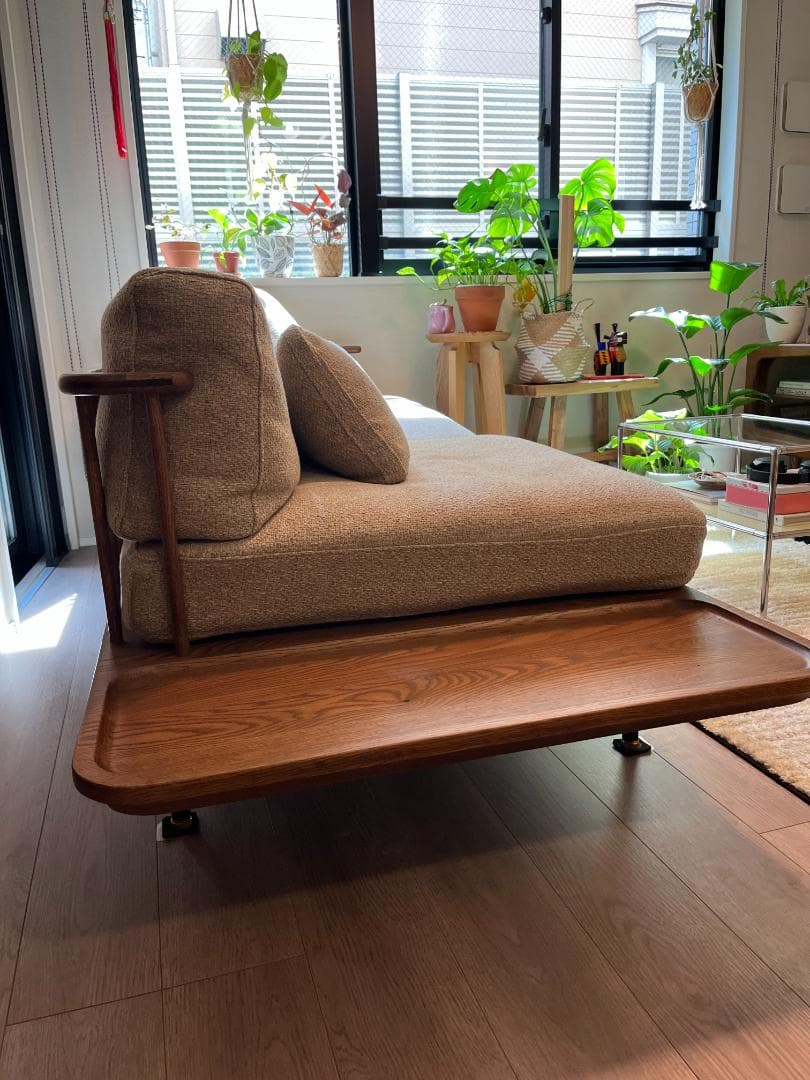 NOR/ノル フーバ 3人掛けソファ 棚付 鉄脚 HOOVER SOFA 美品