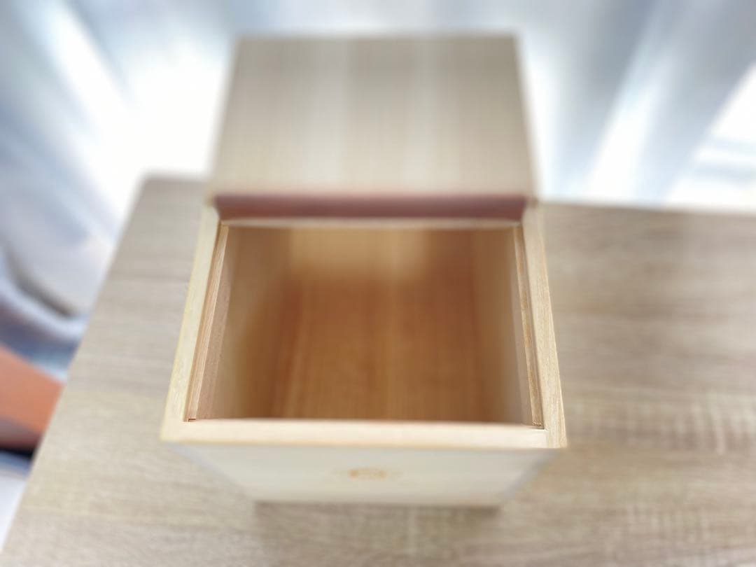 増田桐箱店 桐 米びつ 約5kg 未使用 80周年記念 + 桐の升 8cm角