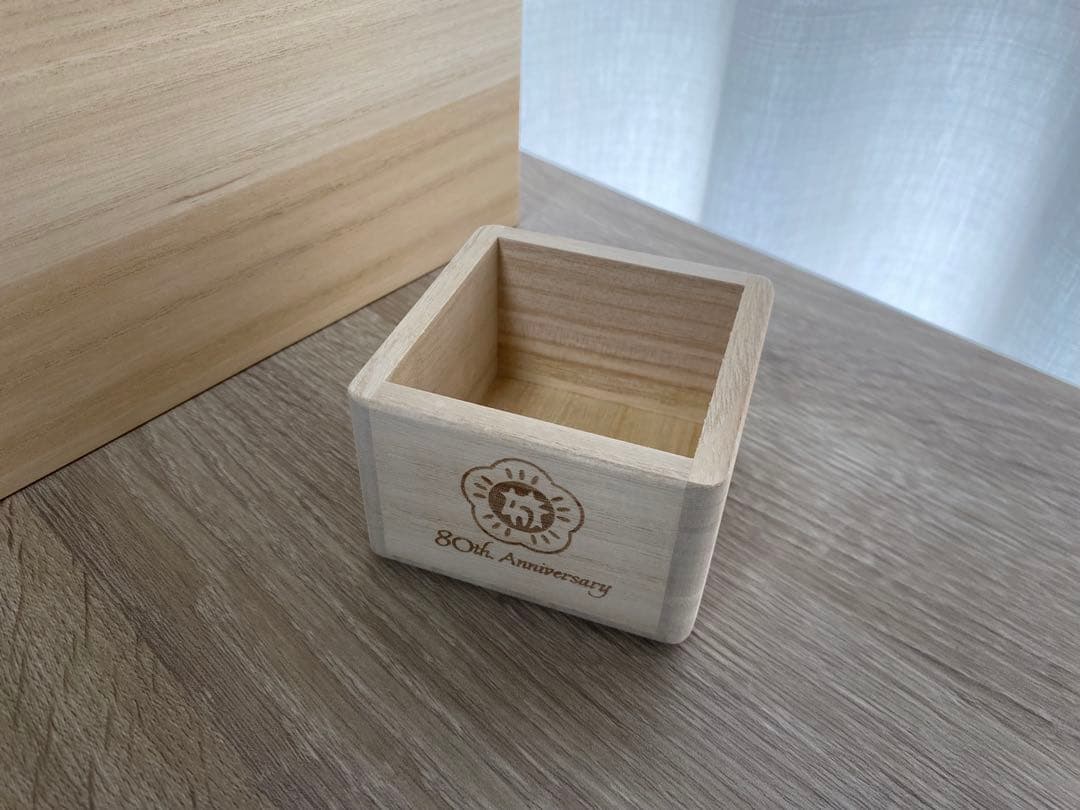 増田桐箱店 桐 米びつ 約5kg 未使用 80周年記念 + 桐の升 8cm角