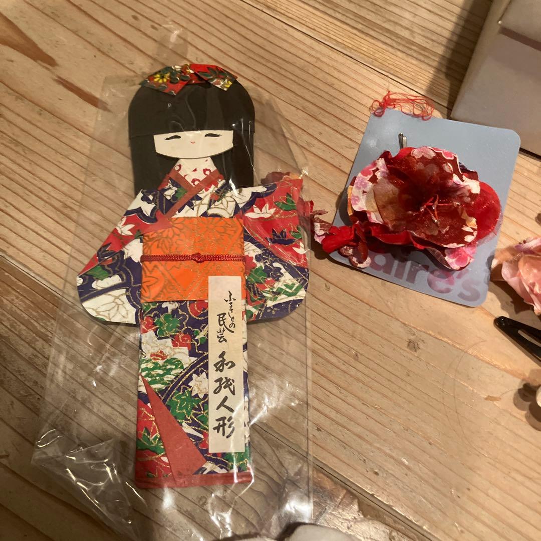 即日発送　七五三 帯　髪飾り 足袋　草履　まとめ売り　女の子　はこせこセット