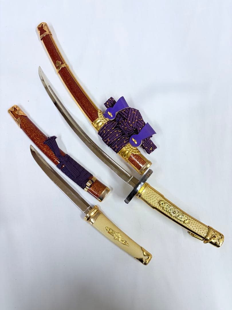 こどもの日 刀の置物 模造刀 2本セット オブジェ コレクション 五月