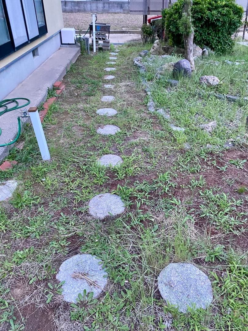 日本庭園用 天然石 飛び石・踏み石 約105枚 円形・乱形【石川県引き取り限定】