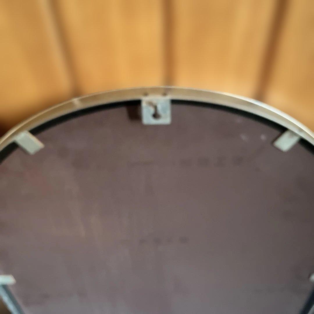 アンティーク　ヴィンテージ　アーチ型ビーズ装飾壁掛け鏡