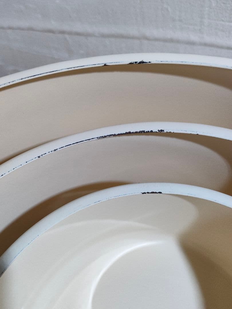 イマン イザベラ 丸缶 SML 3個 キャニスター ホーロー保存容器 未使用